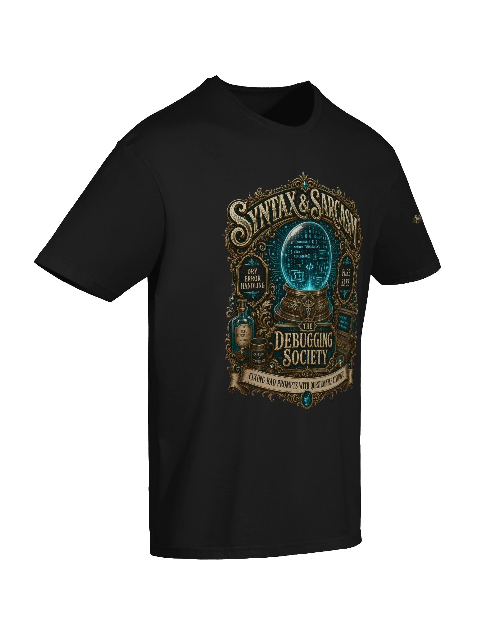 Syntax & Sarcasm Debugging Society Softstyle Coding T-Shirt product image (36)