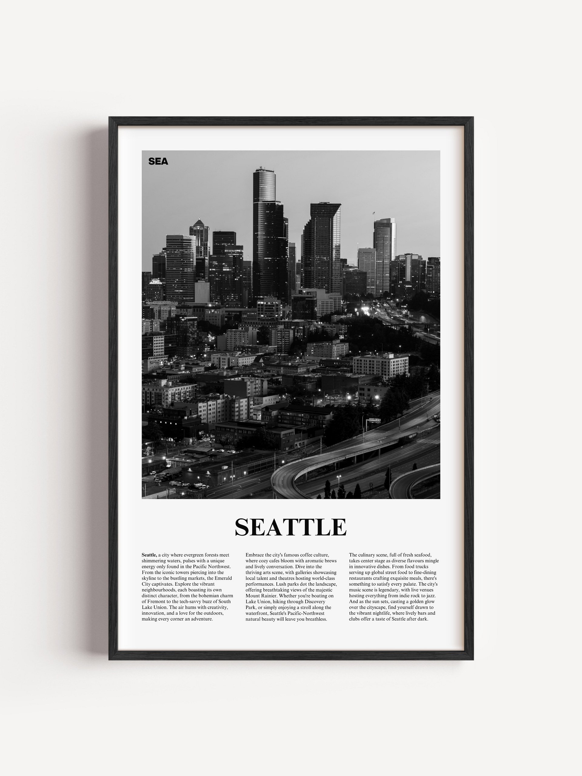 Seattle 04 Newspaper Poster product image (1)