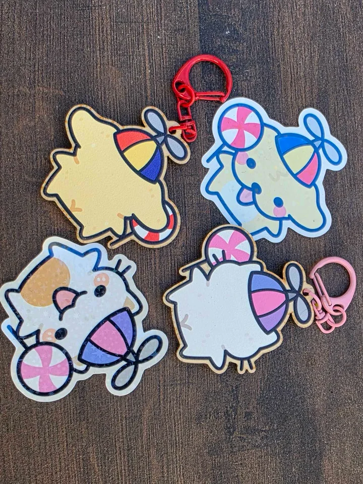 Silly Suni & Luna Sticker/Keychain Bundle product image (2)