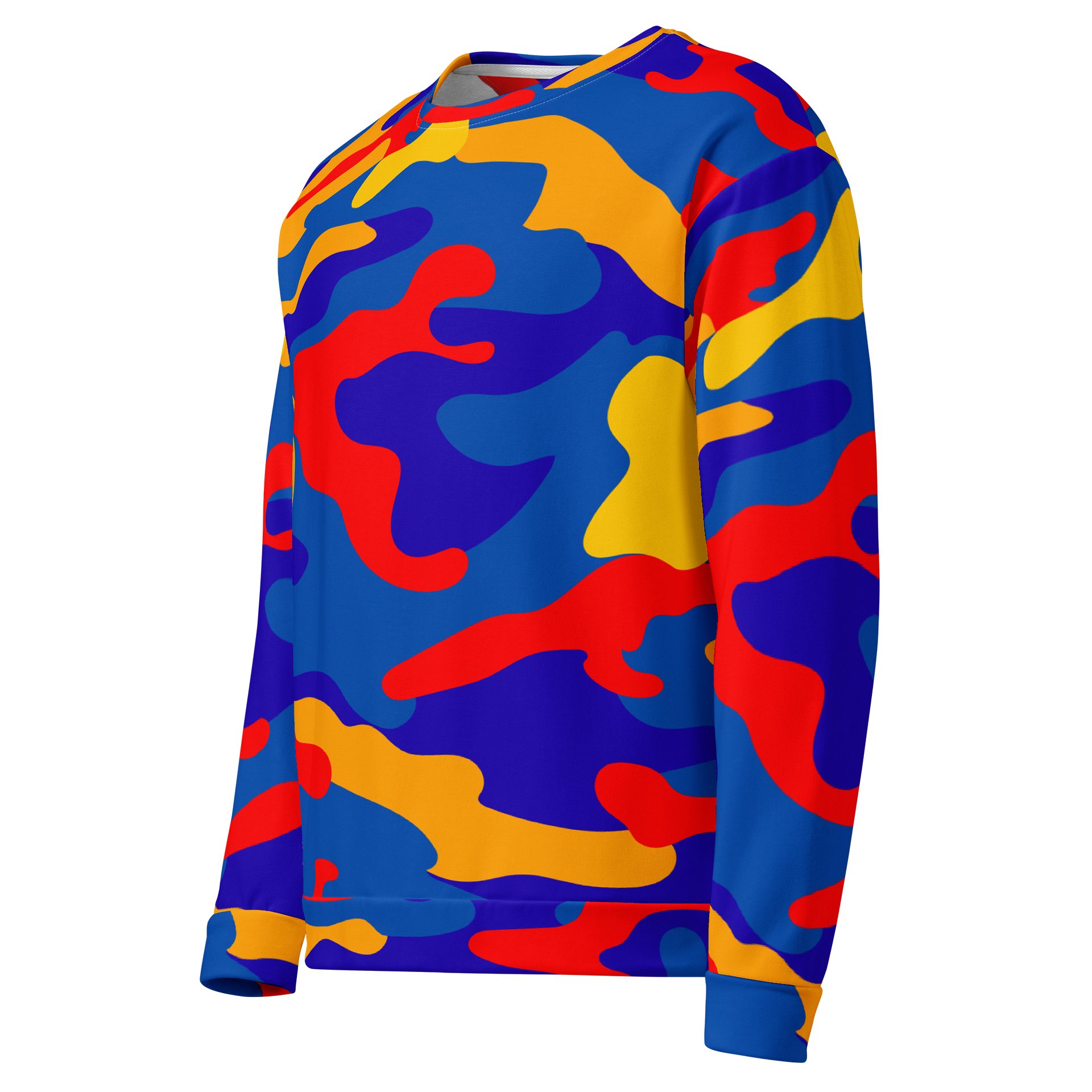 Camo Sweatshirt – Bold Multi-Color Crewneck product image (3)