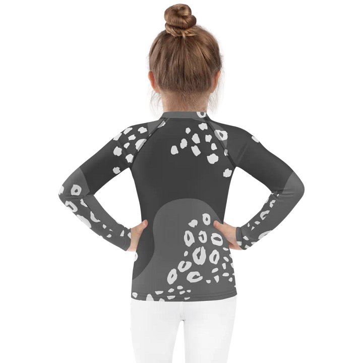 Grey Swirls Kids Rash Guard product image (2)