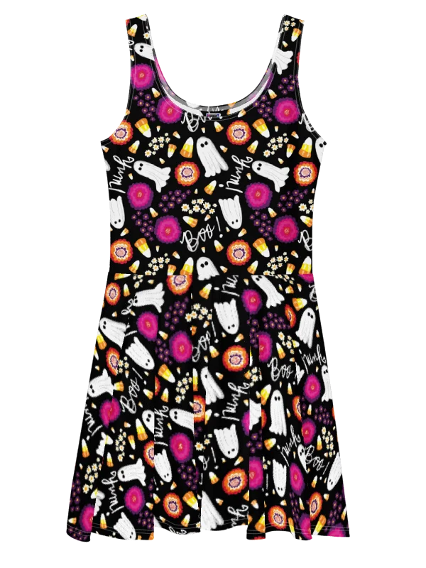 Boo Yum! Skater Dress | Halloween Spooky Fit & Flare | Monique Faella Designs™ product image (5)