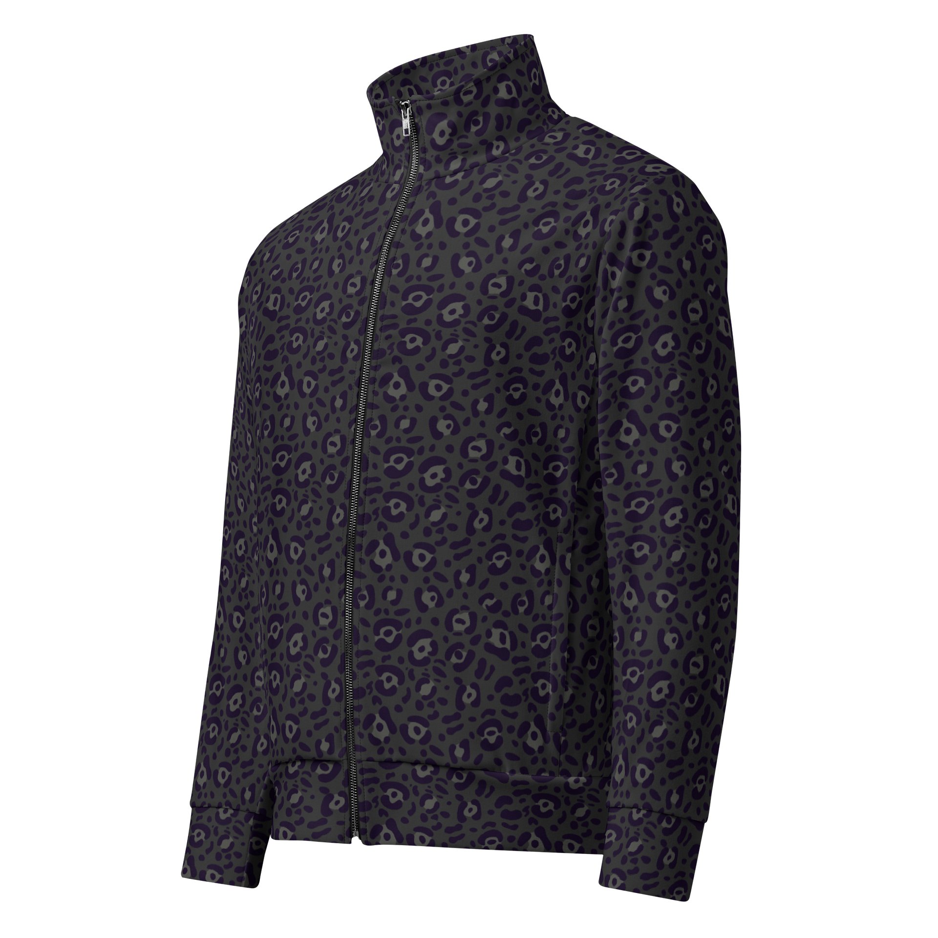 Stylish Track Jacket with Bold Black Leopard Print product image (1)