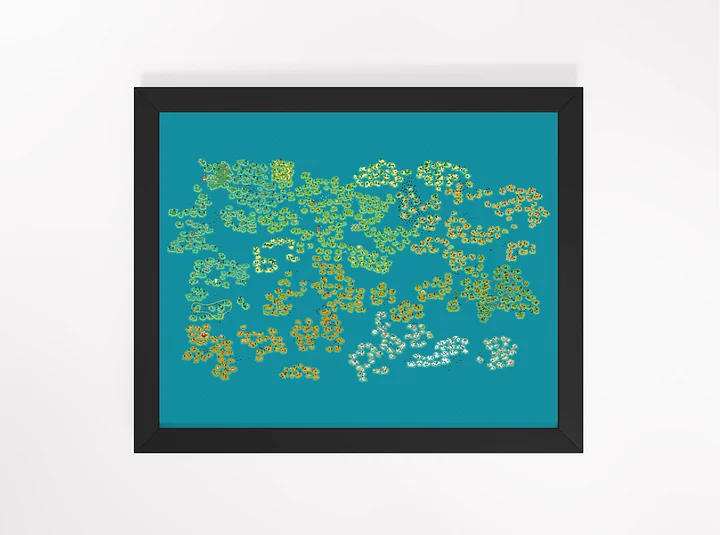 A Monster's Expedition Map - Framed Print product image (2)