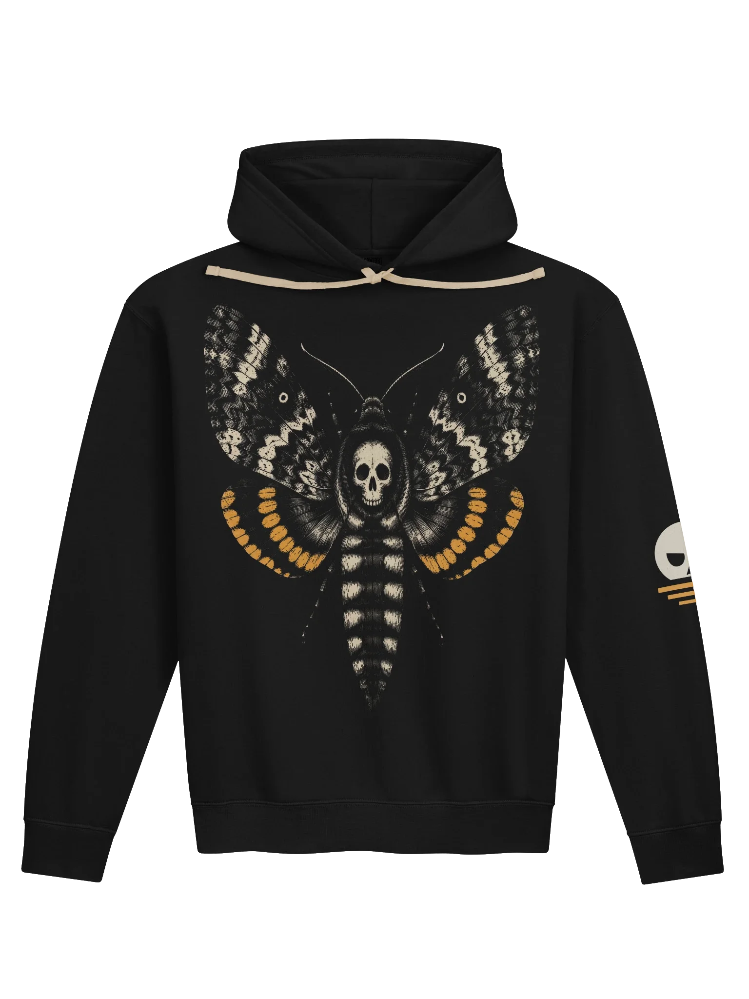Death's-Head Hawkmoth Hoodie, Black