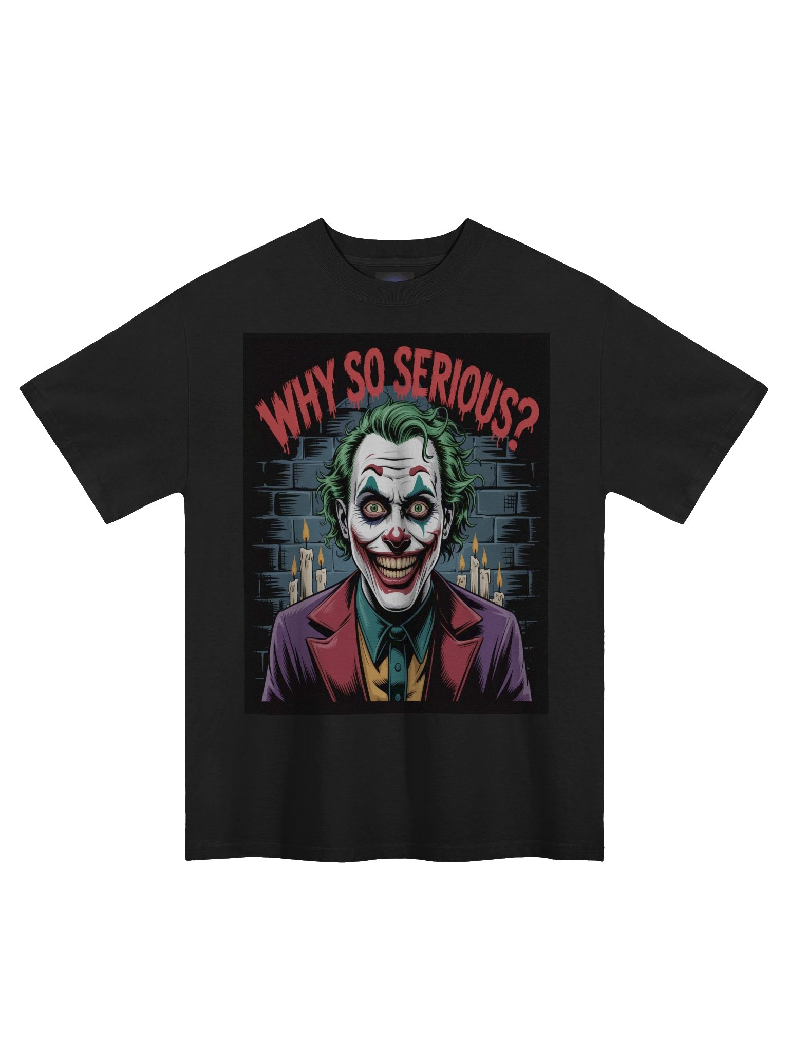 Sinister Query: Why So Serious? Joker Oversized Faded T-Shirt product image (3)