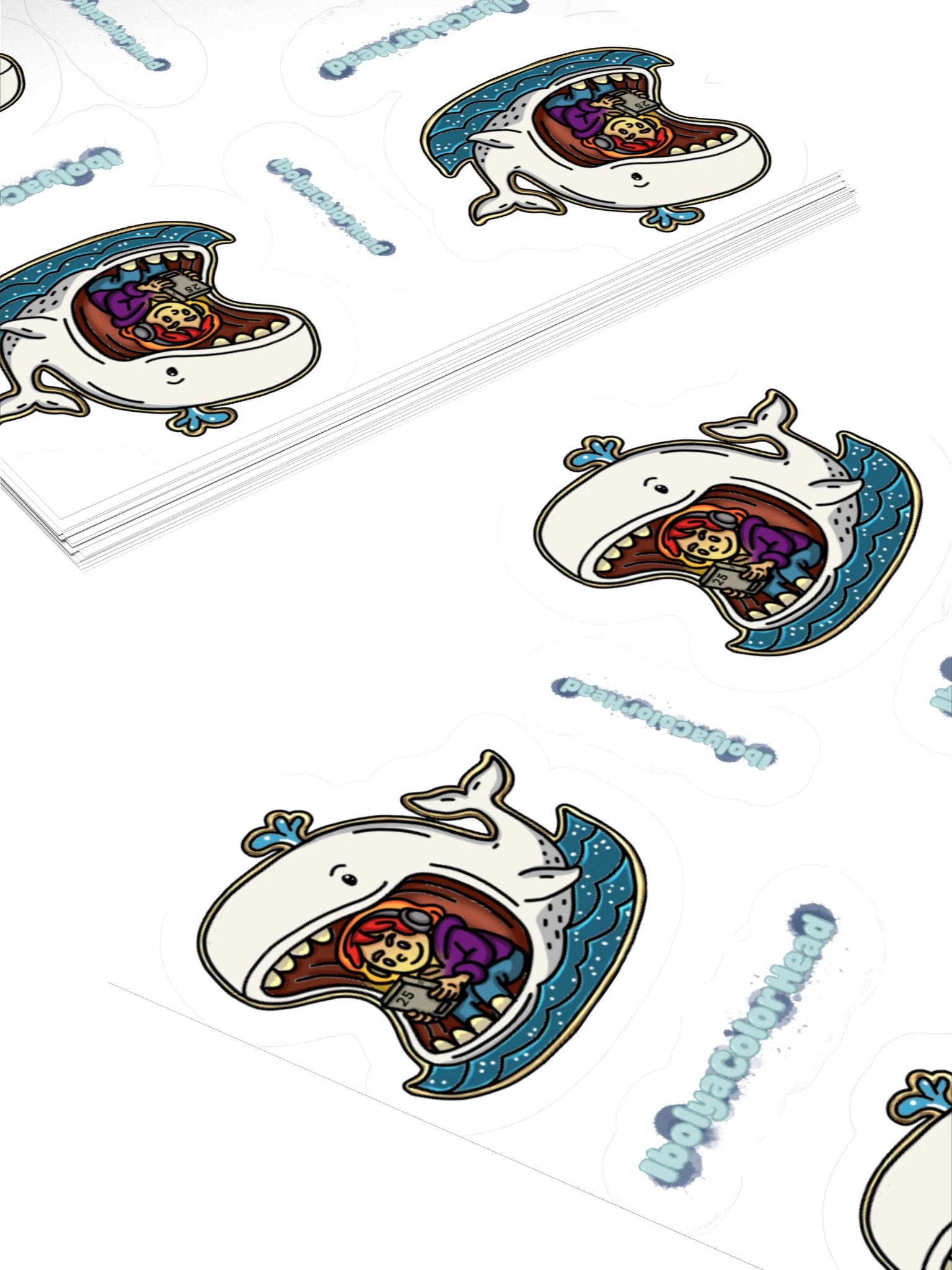 Ibo And The Whale Stickers product image (4)