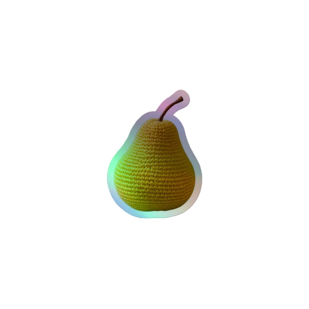 CozyAvocado Kiss-Cut Holographic Sticker Sheet Pear #3 product image (1)