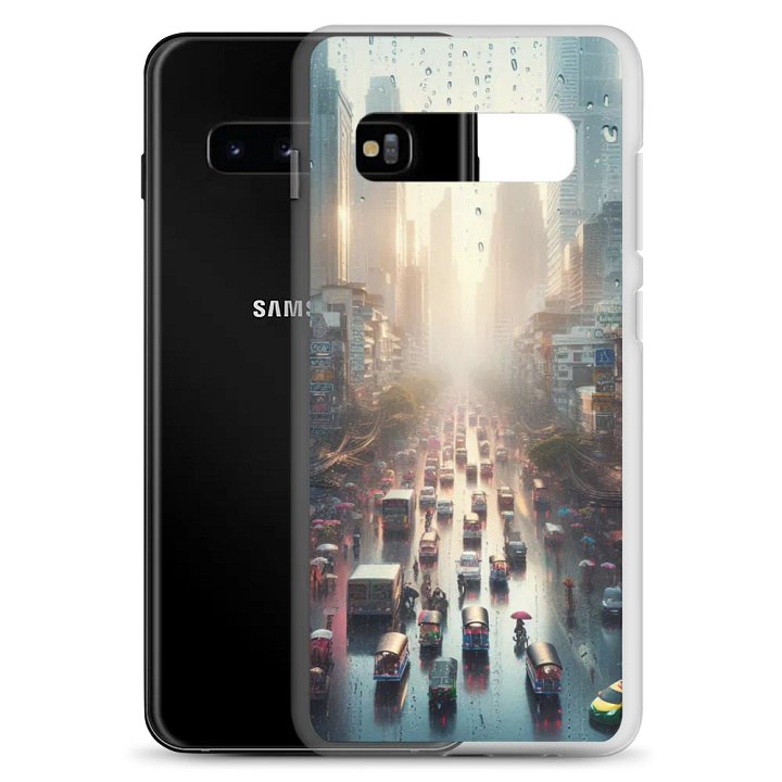 Rainy Cityscape Samsung® Clear Case | AI Design product image (8)