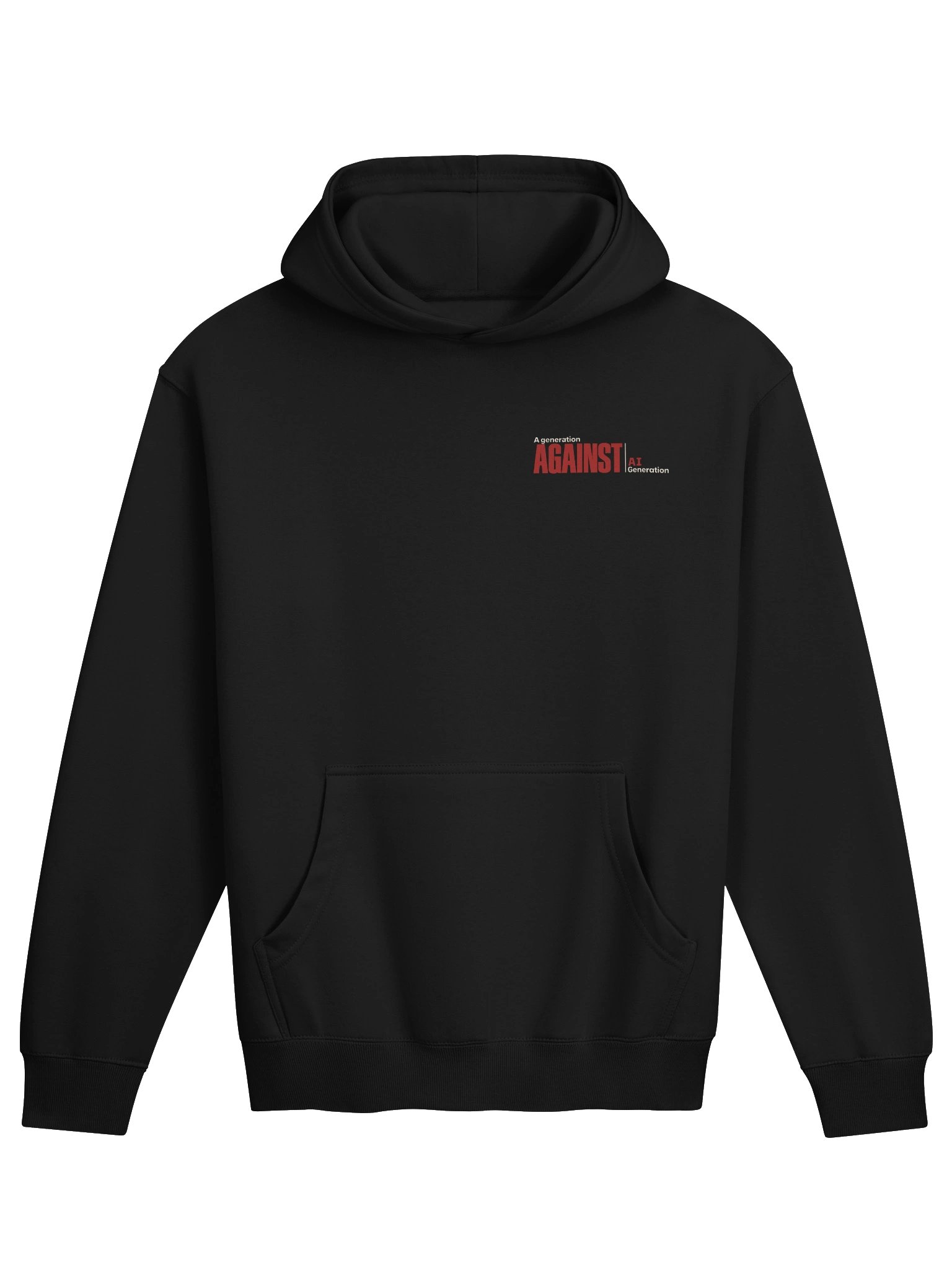 A Generation Against AI Generation: Protest Poster | Box Hoodie product image (2)