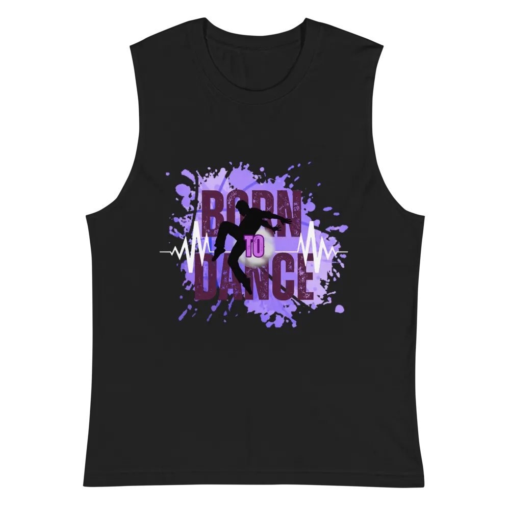 Expressive Born to Dance His Silhouette Muscle Tank product image (2)