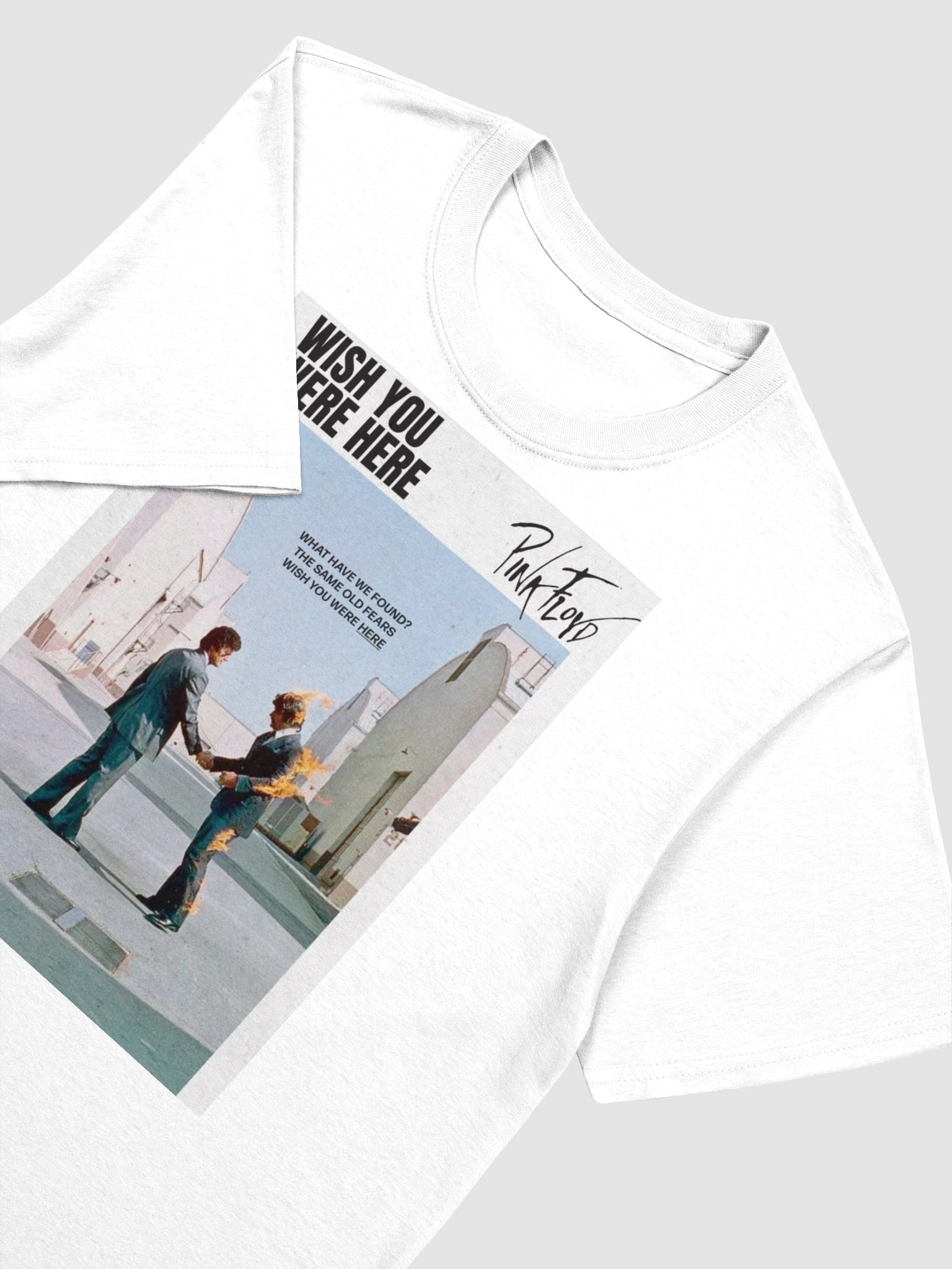 Pink Floyd Wish You Were Here Vintage T-Shirt | Iconic Burning Man Album Cover Rock Tee product image (5)