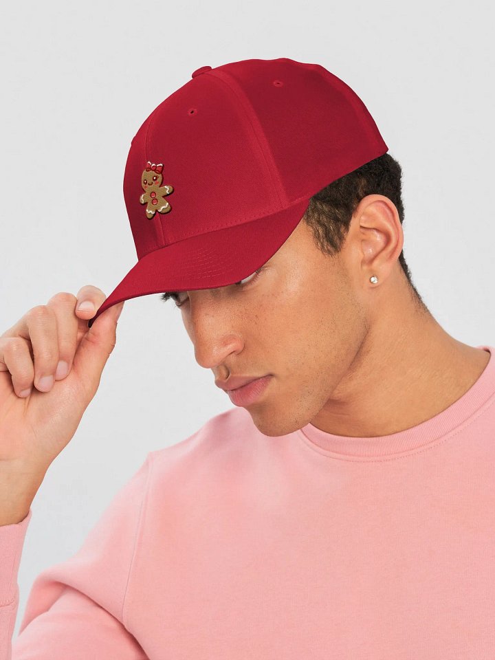Gingerbread Girl Embroidered Structured Fitted Cap product image (2)