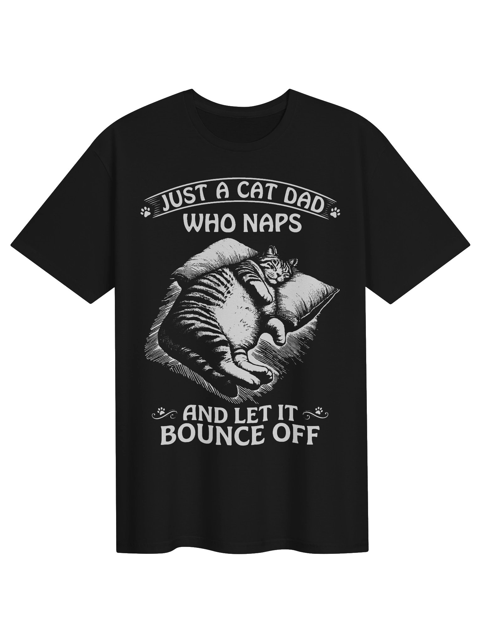 Cat Dad Naps T-Shirt product image (2)