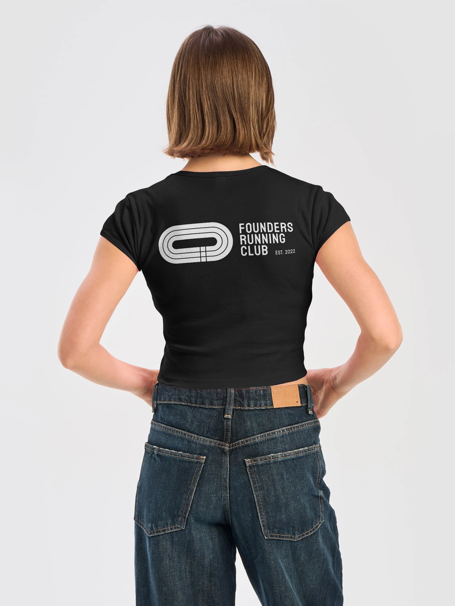 Founders Running Club - Austin - Women’s Ribbed Cotton Tee Crop Top product image (4)