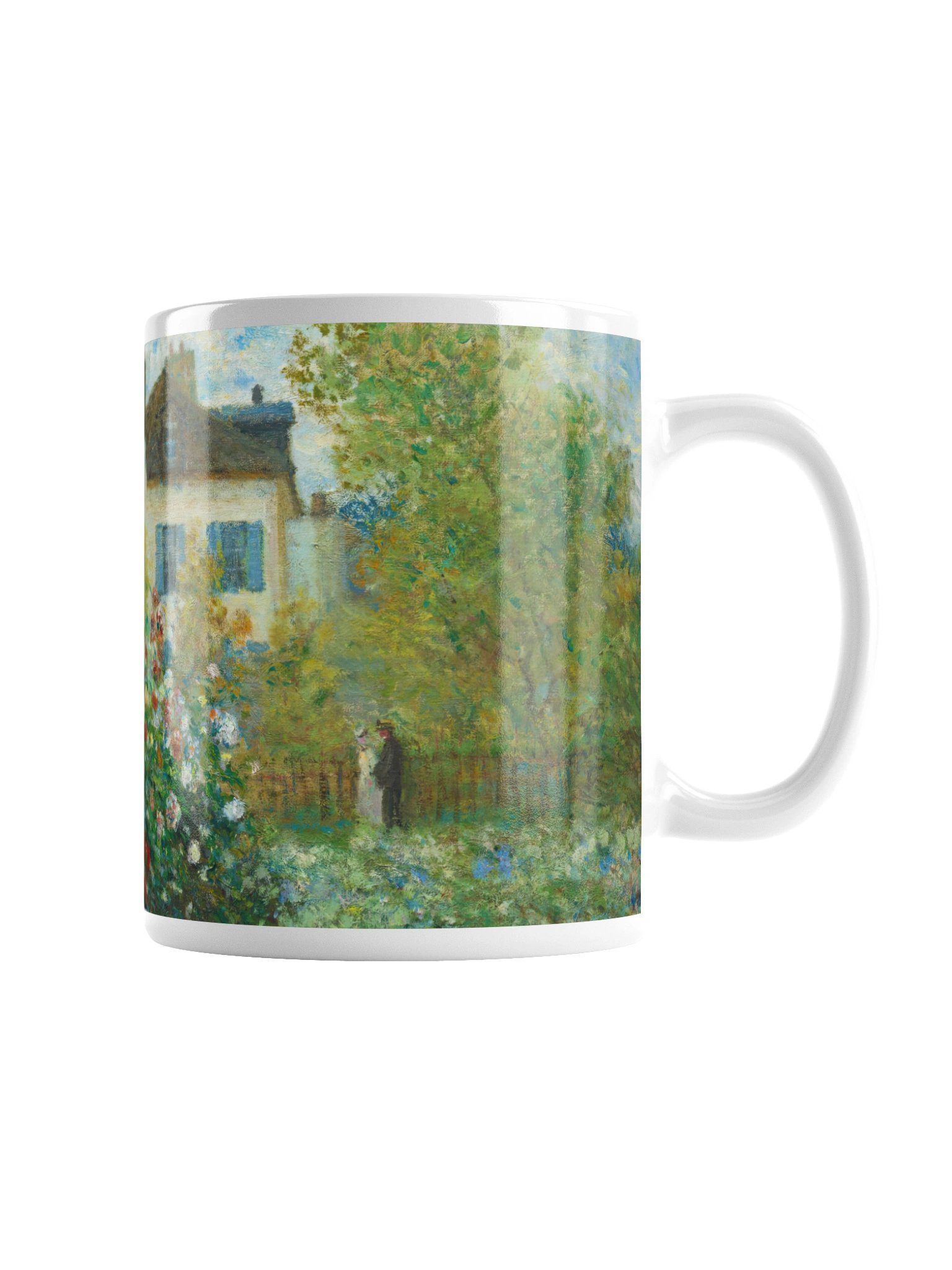 The Artist's Garden in Argenteuil (A Corner of the Garden with Dahlias) [Claude Monet] Mug product image (4)