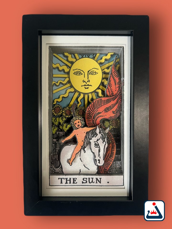 The Sun – 3D Tarot Shadow Box Art product image (1)