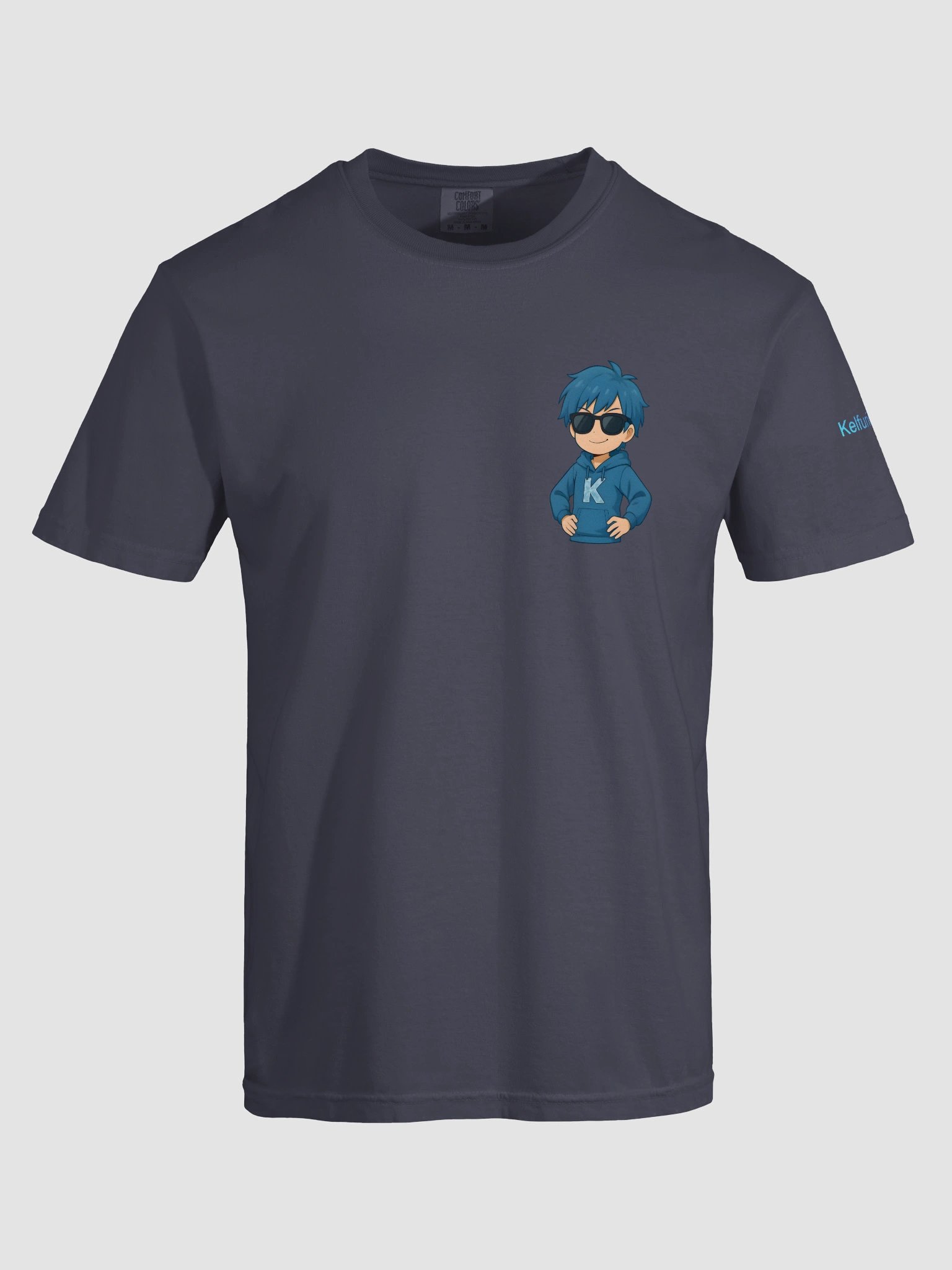 T-Shirt – Navy Blue Kelfurios Print product image (13)