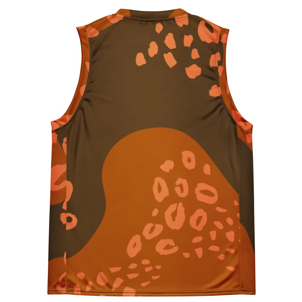 Orange Leopard Dreams All-Over Print Jersey product image (4)