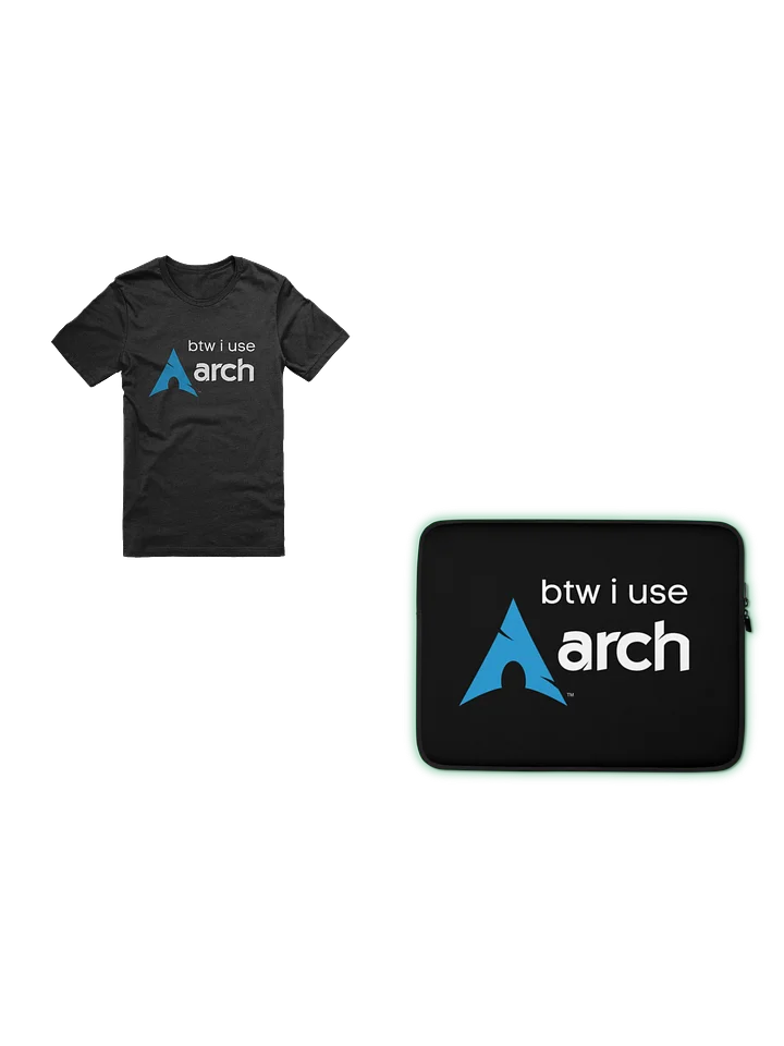 Arch Linux T-Shirt and Laptop Sleeve Bundle product image (1)