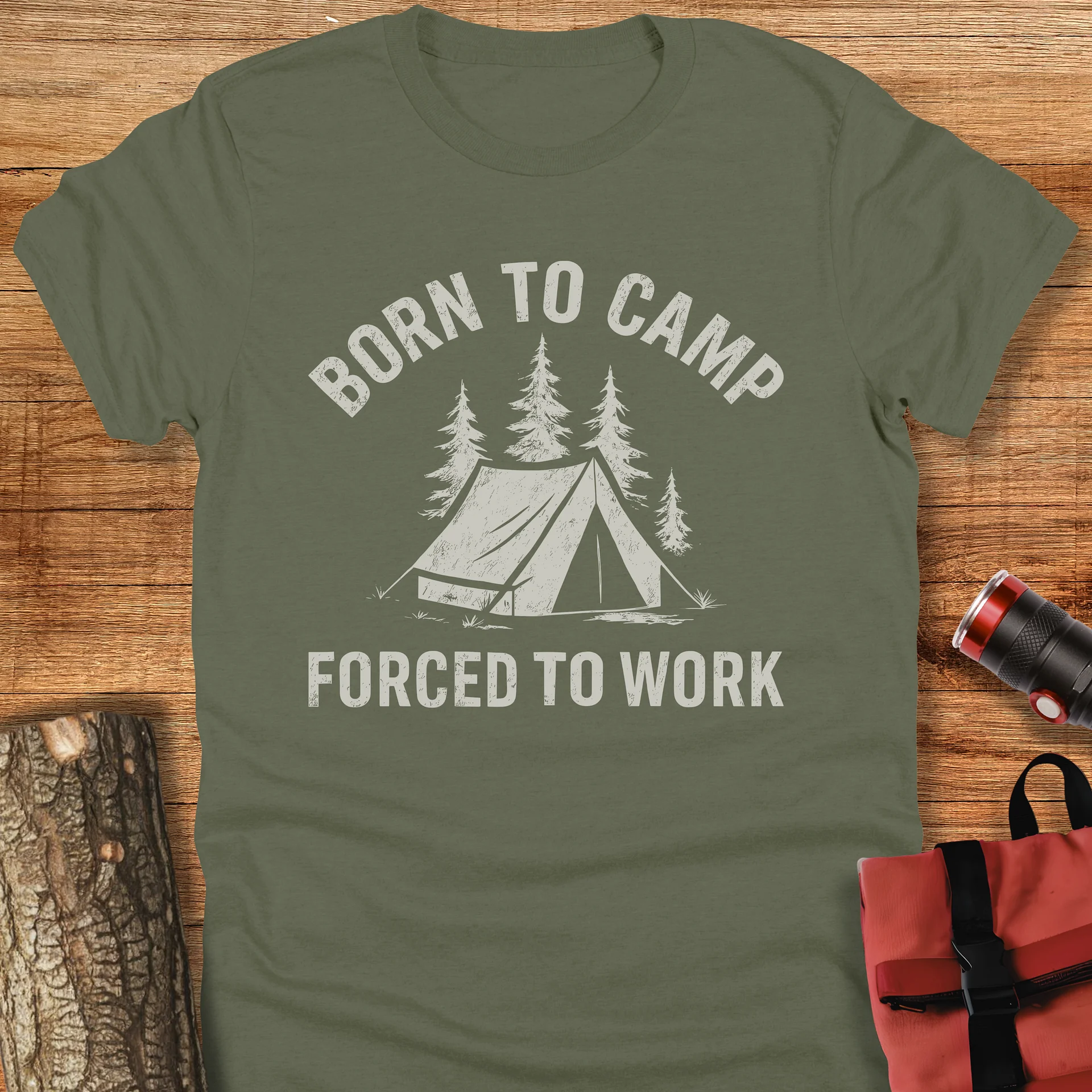 Born To Camp, Vintage camping t-shirt, Unisex product image (4)