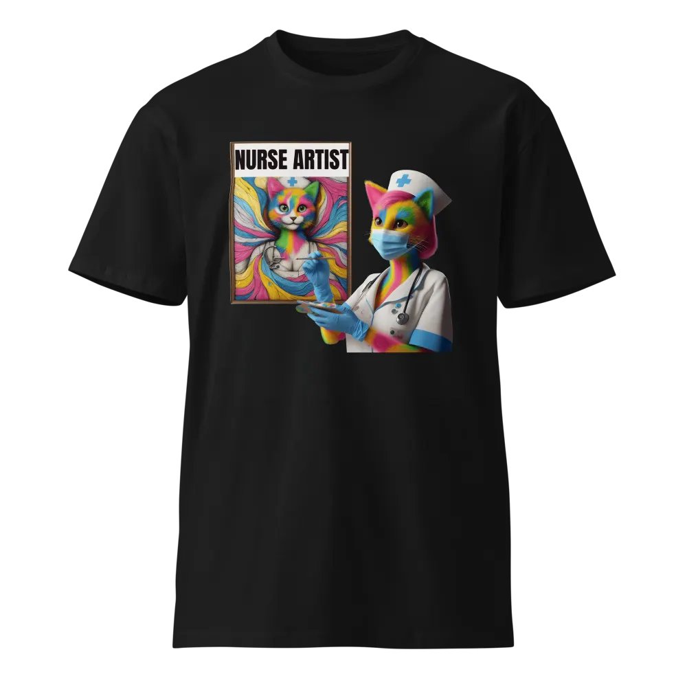 Nurse Artist Cat Unisex Tee product image (1)