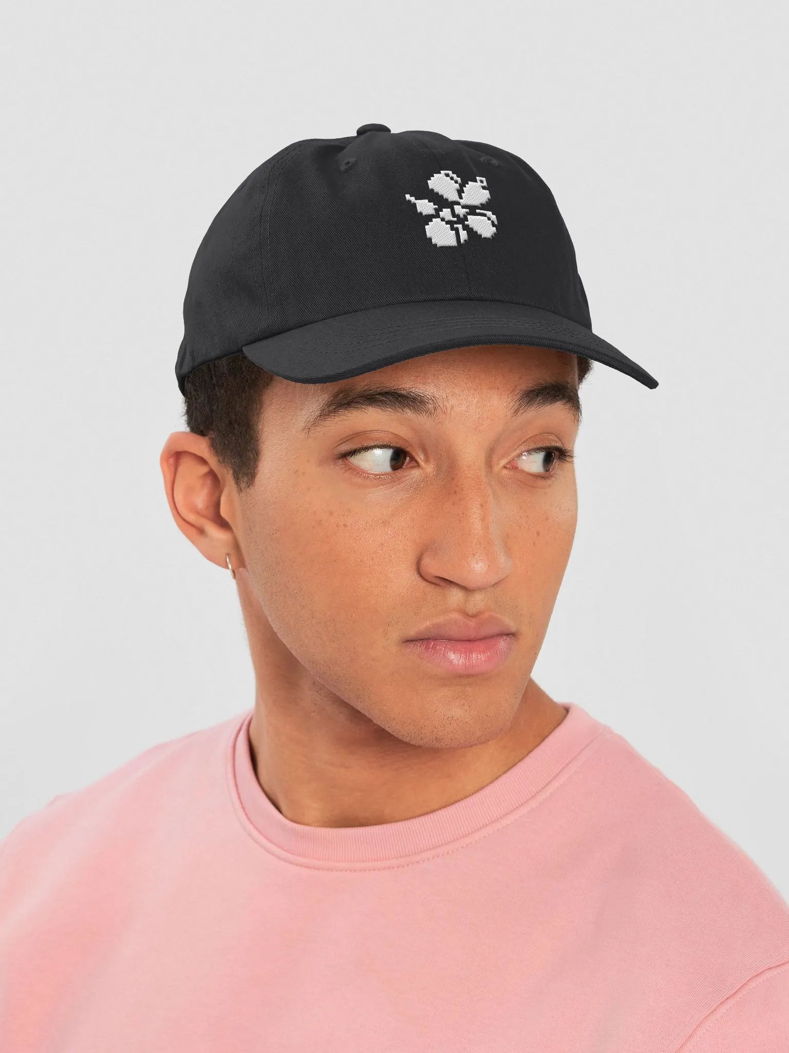 Pixie Dog Dad Hat (white on dark) product image (6)