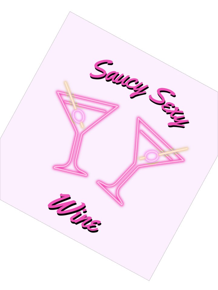 Saucy Sexy Wine Sticker product image (3)