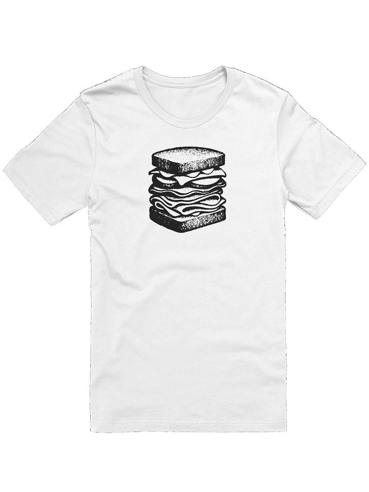 the ctrlaltquin (Unisex Sandwich T) black on white product image (1)