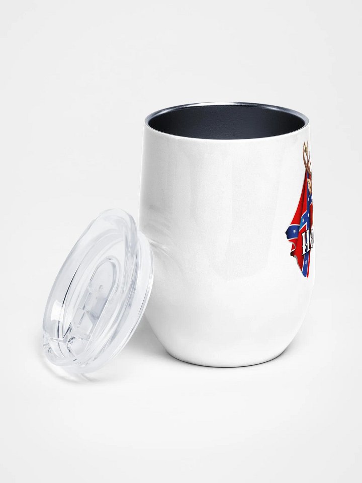 "Holmes" Last Name Rebel Redneck Deer - Wine Tumbler product image (2)