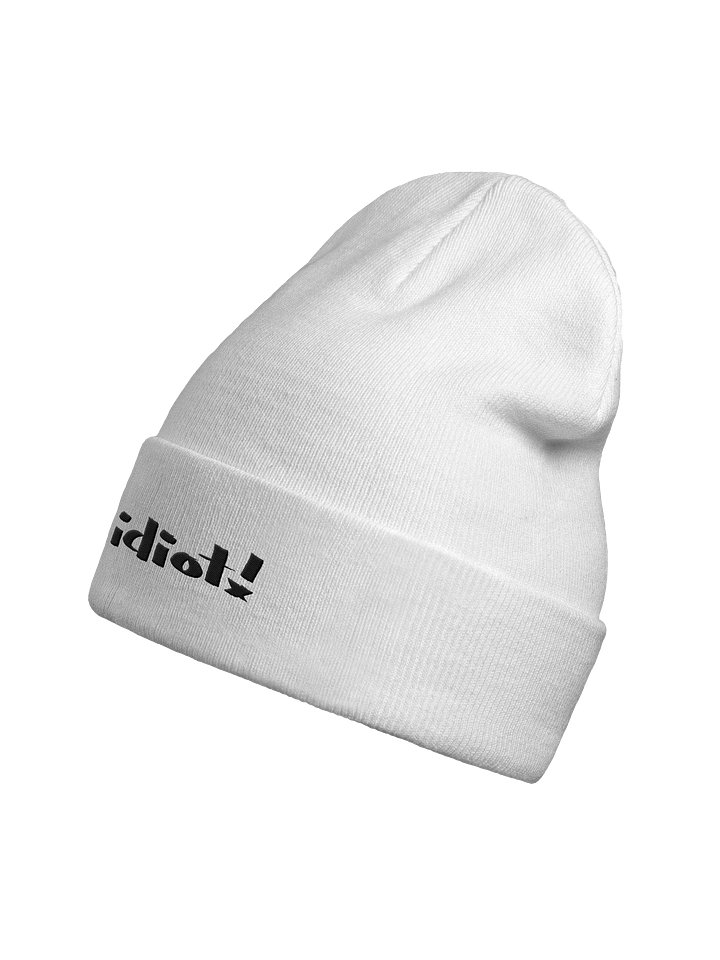 Idiot! Bold Beanie (light mode) product image (2)