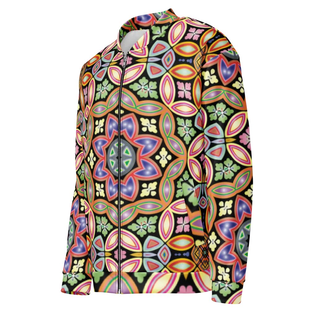 Batik Kawung Coral Bomber Jacket product image (3)