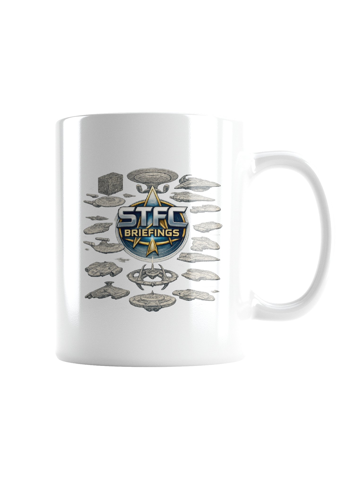 STFC Briefings All The Ships Collection White Mug product image (2)