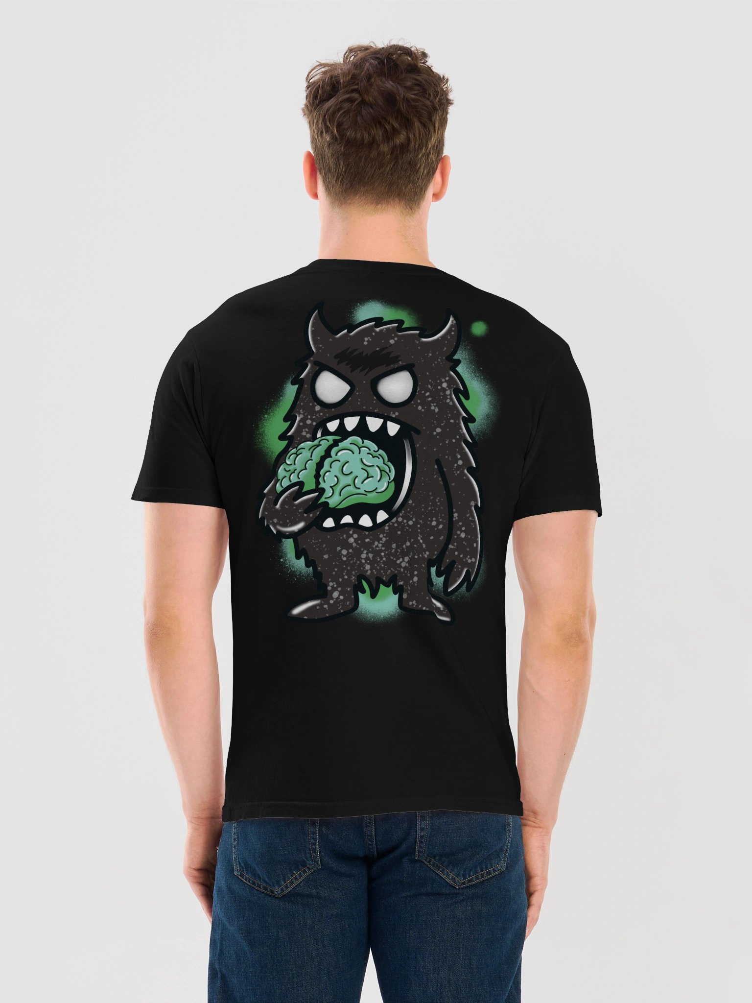 Monster Brains Back Print Unisex Tee product image (4)