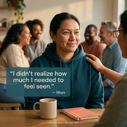 She almost didn't come to the meetup. 🤍

Maya told us she spent years feeling like she was too much for some rooms and not en...