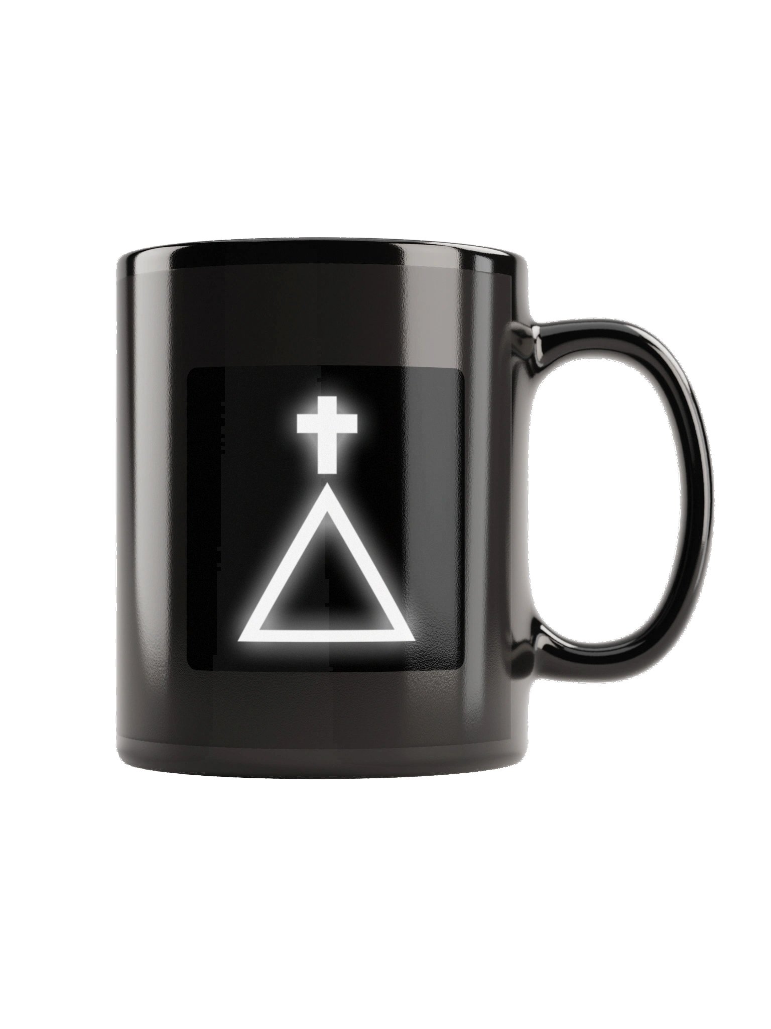 Golden Dawn Cross and Triangle Black Mug product image (3)
