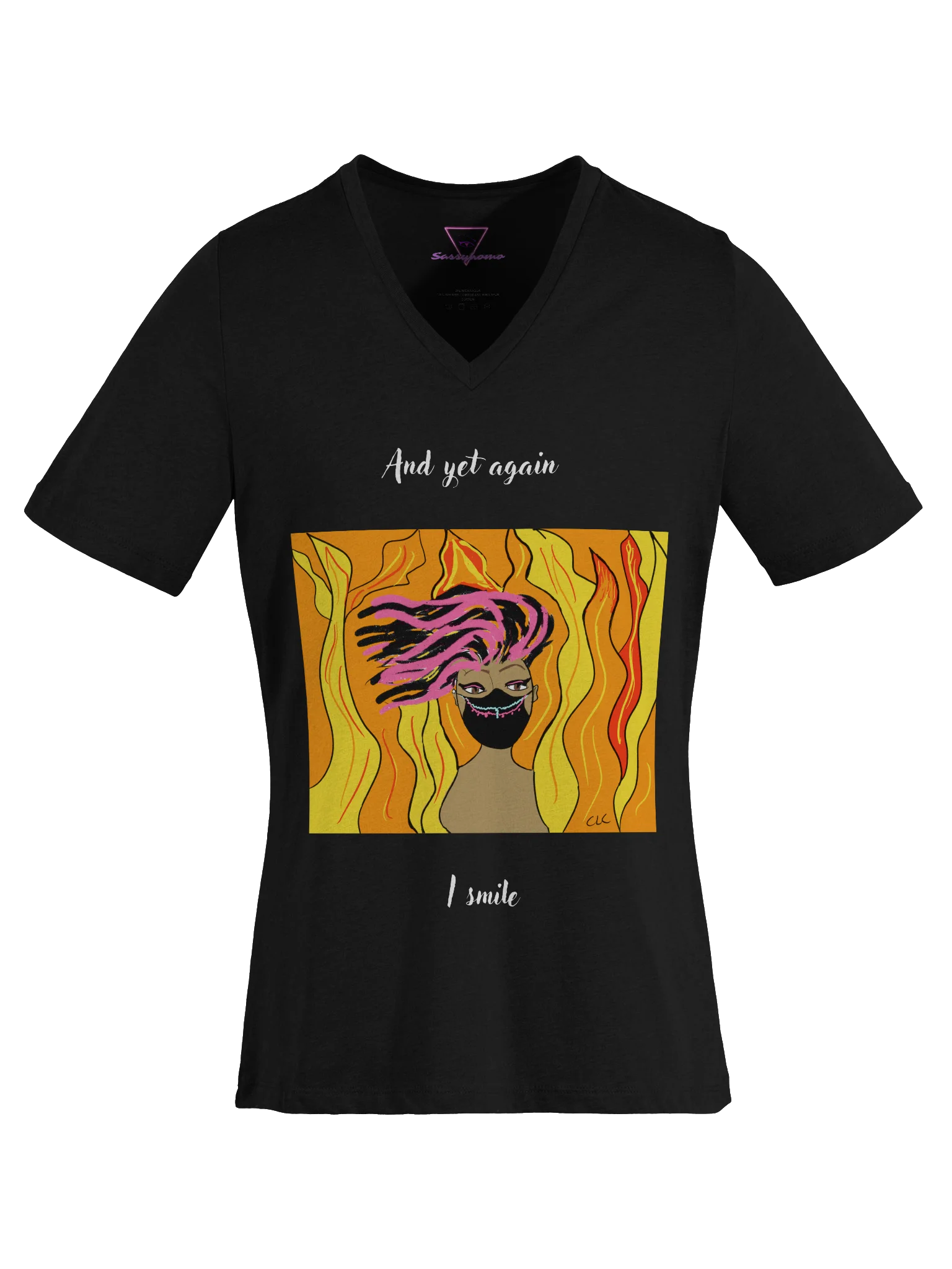 And Yet Again I Smile V-neck tee product image (7)