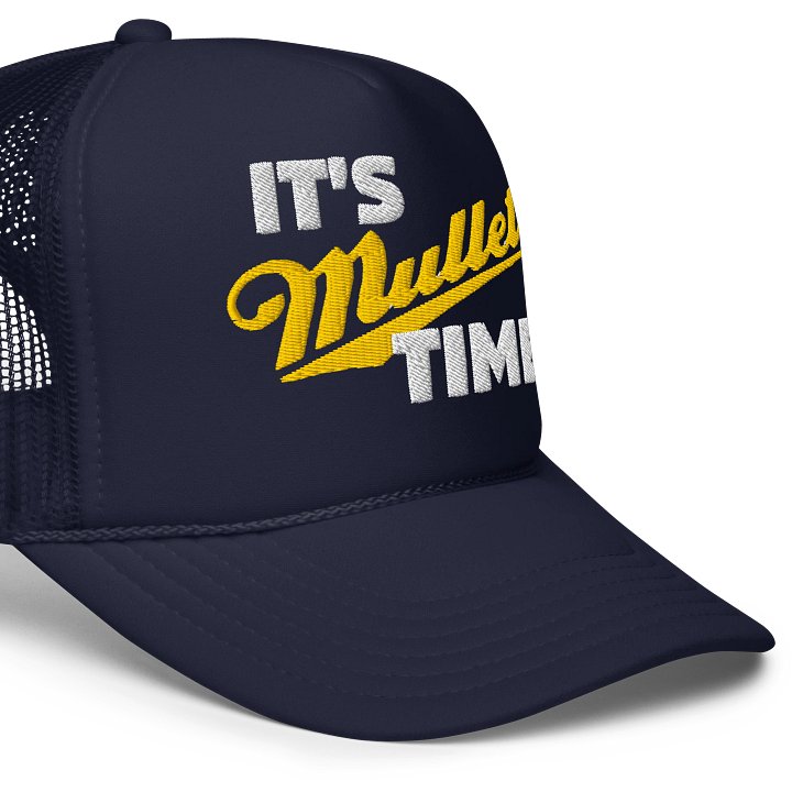 MULLET TIME Foam Trucker Hat product image (2)