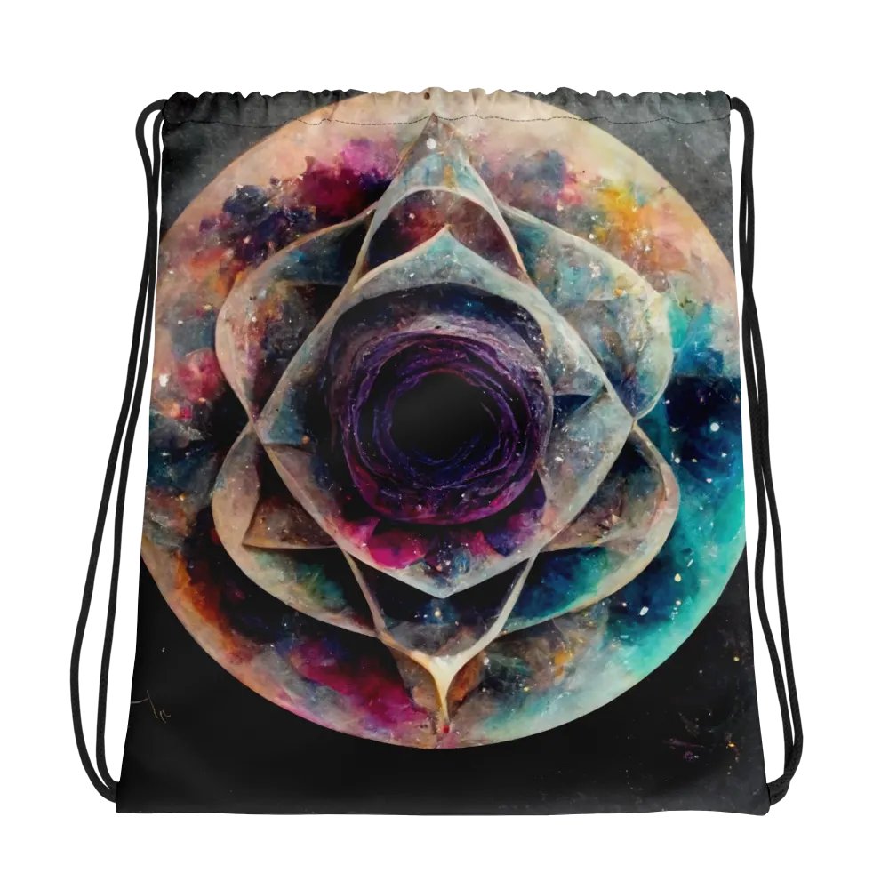 Cosmic Petals Drawstring Bag product image (1)