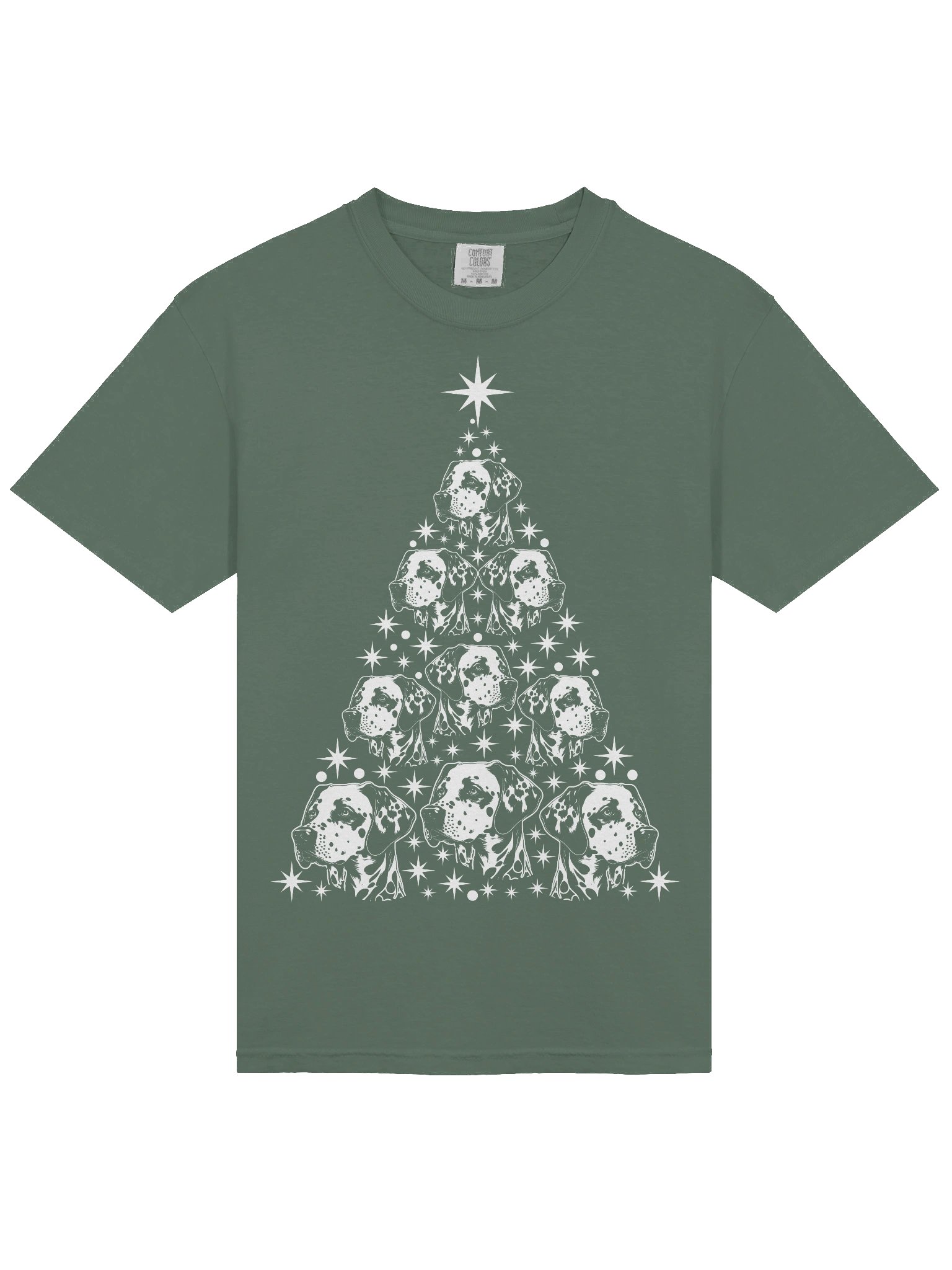 Dalmatian(2) Christmas Tree T-Shirt product image (5)