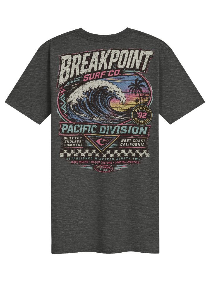 Breakpoint Surf Co. — Pacific Division Neon Wave Tee product image (4)