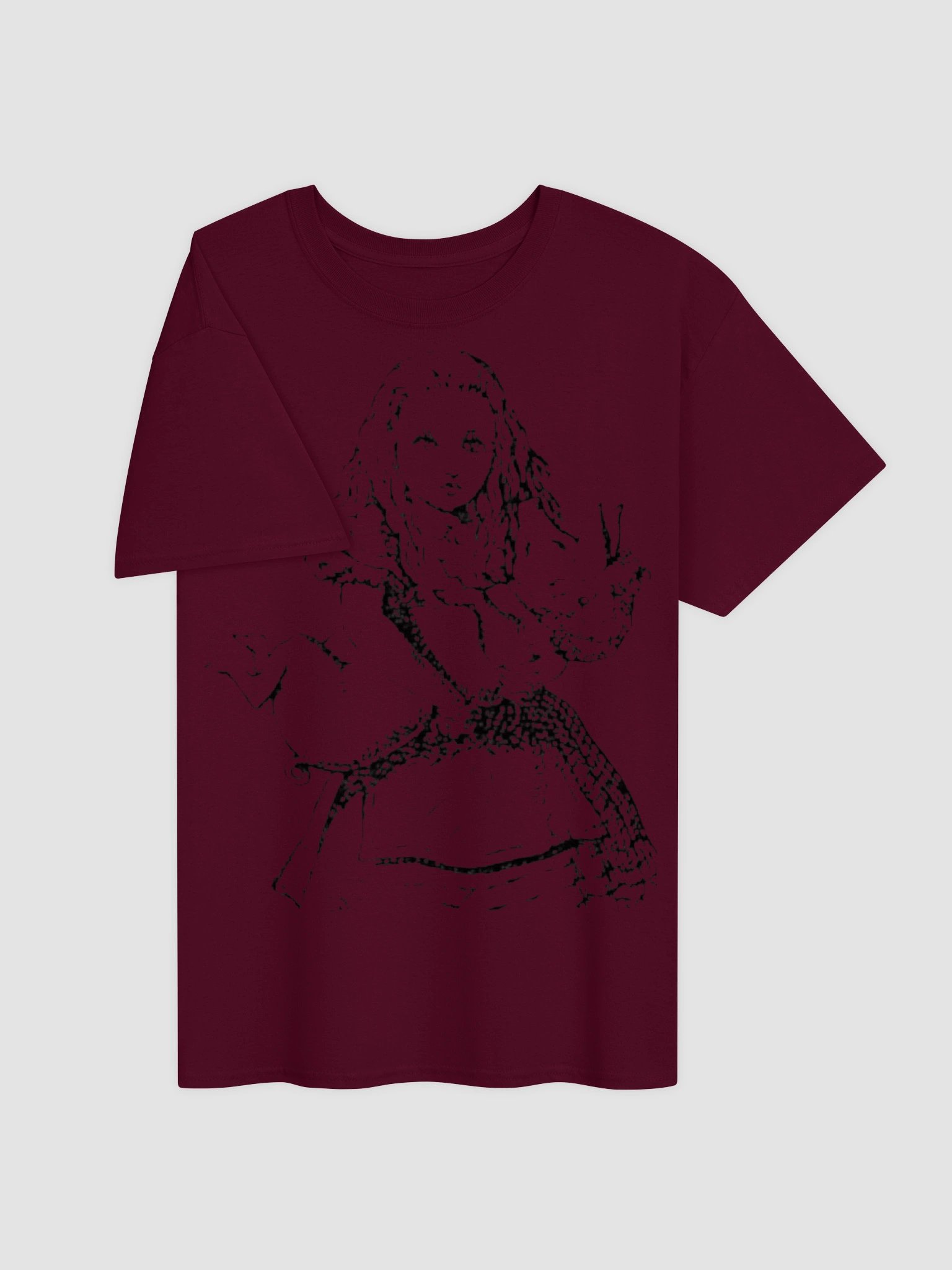 Alice Pig and Pepper Unisex Heavyweight Cotton T-Shirt, Original John Tenniel Illustration product image (3)