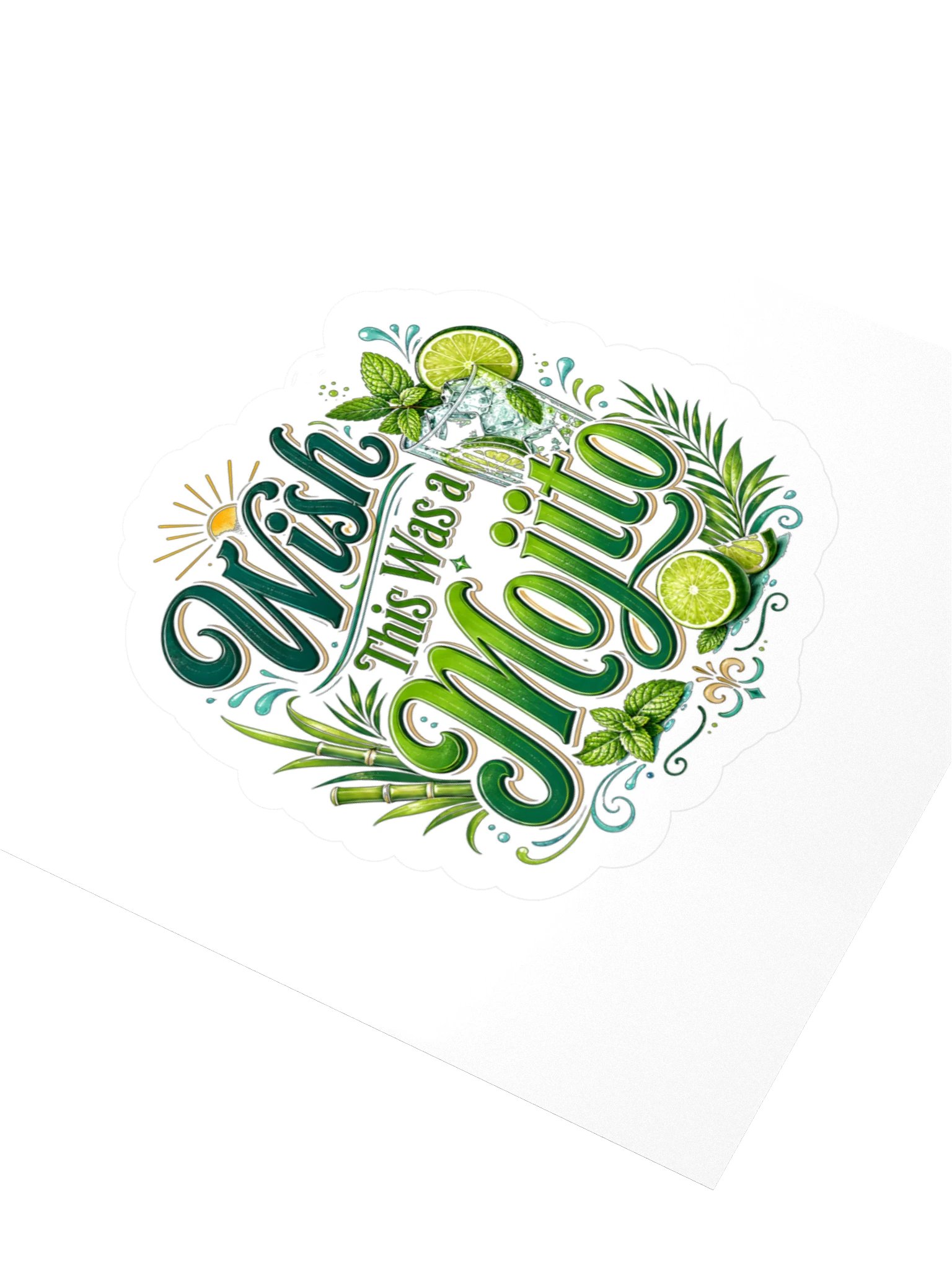 Wish This Was A Mojito Sticker product image (3)