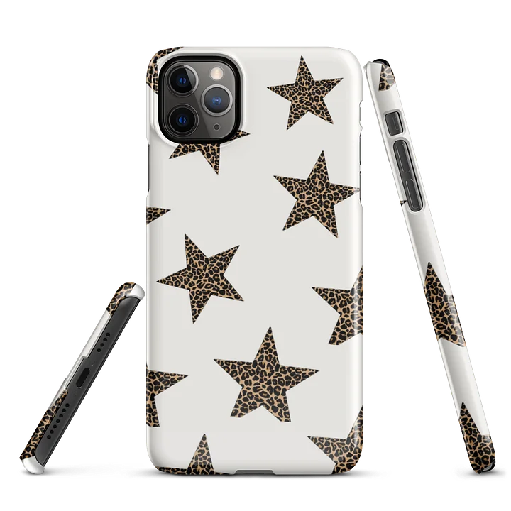 Leopard Star Snap Case product image (1)