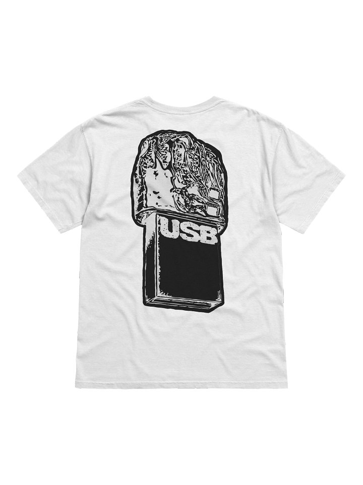 White USB shirt product image (2)