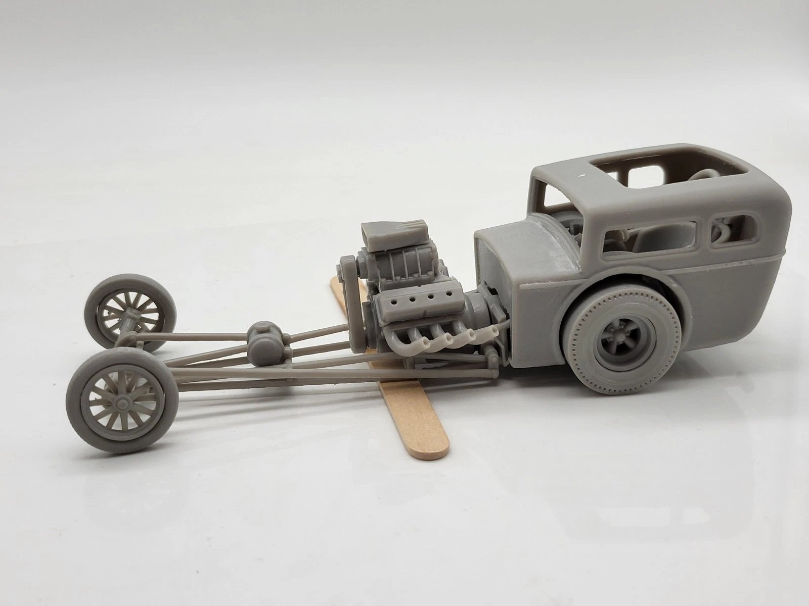 1950's Hot Rod Body Shell Old School Dragster 1/25 Scale Mode Kit product image (9)