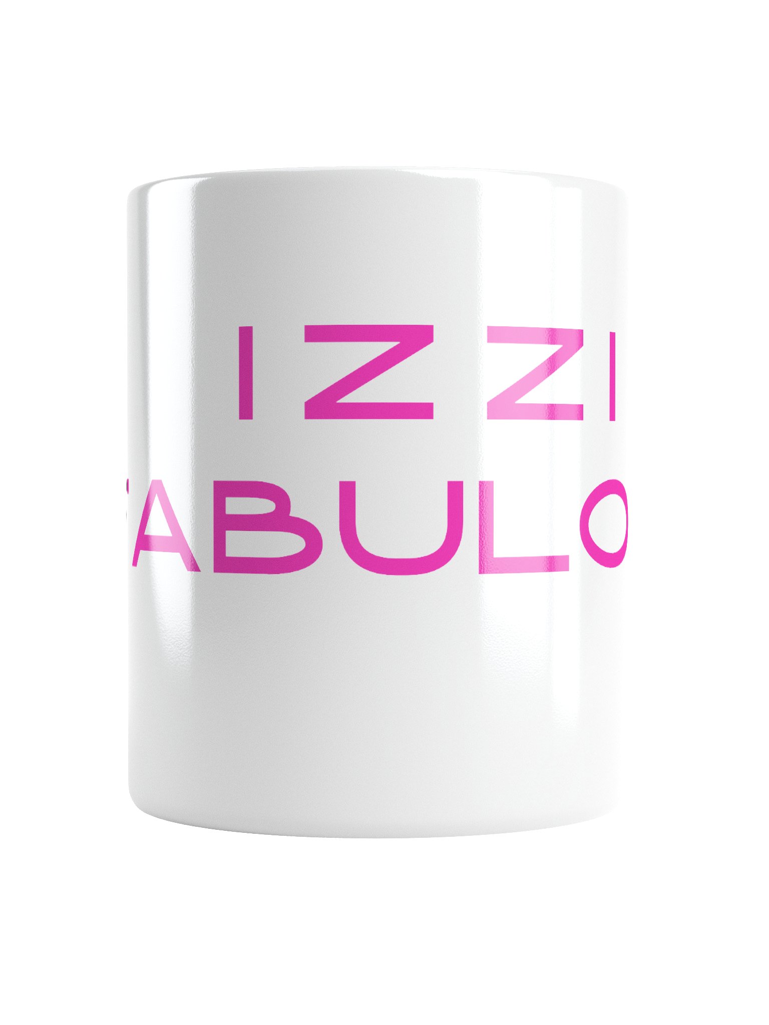 Izzi Fabulous! - White Mug with pink letters product image (1)