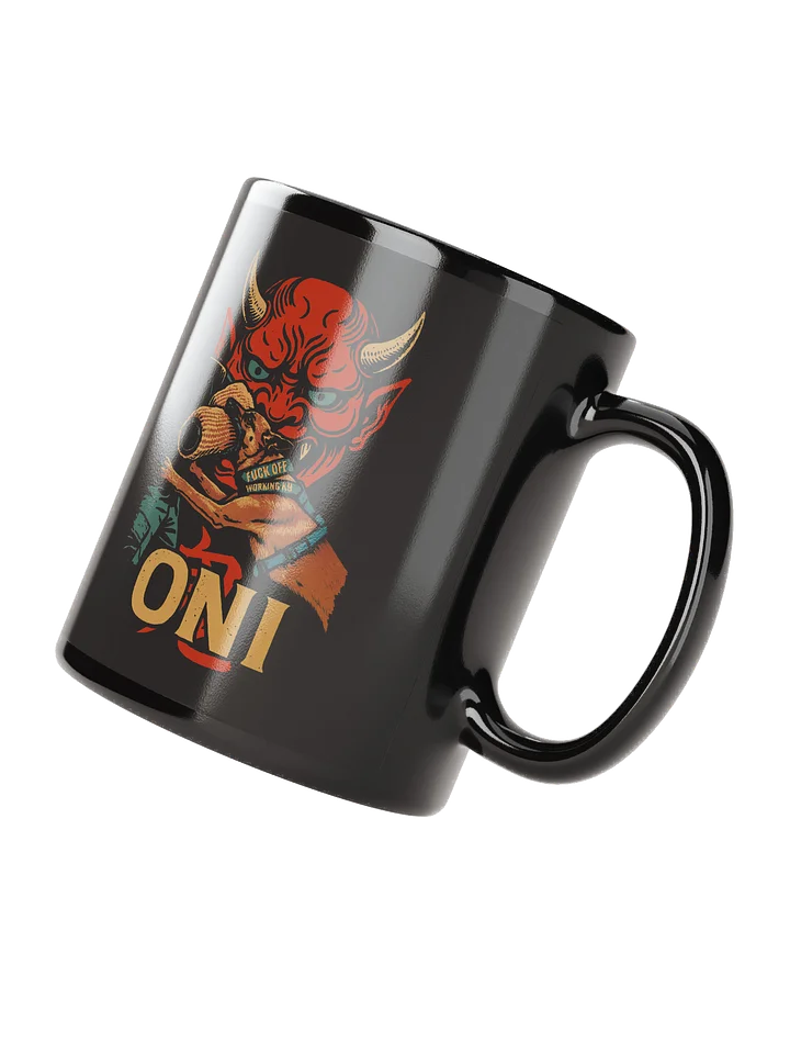 Oni Black Glossy Mug product image (2)