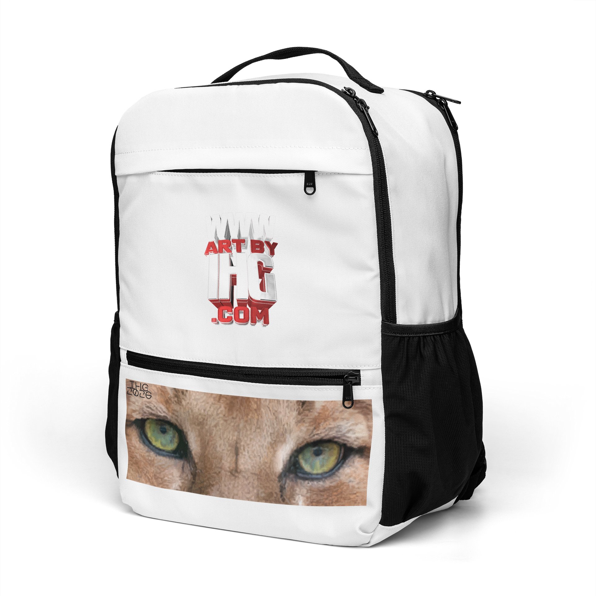 ArtByIHG.com Mountain Lion Eyes Digital Drawing Backpack product image (6)