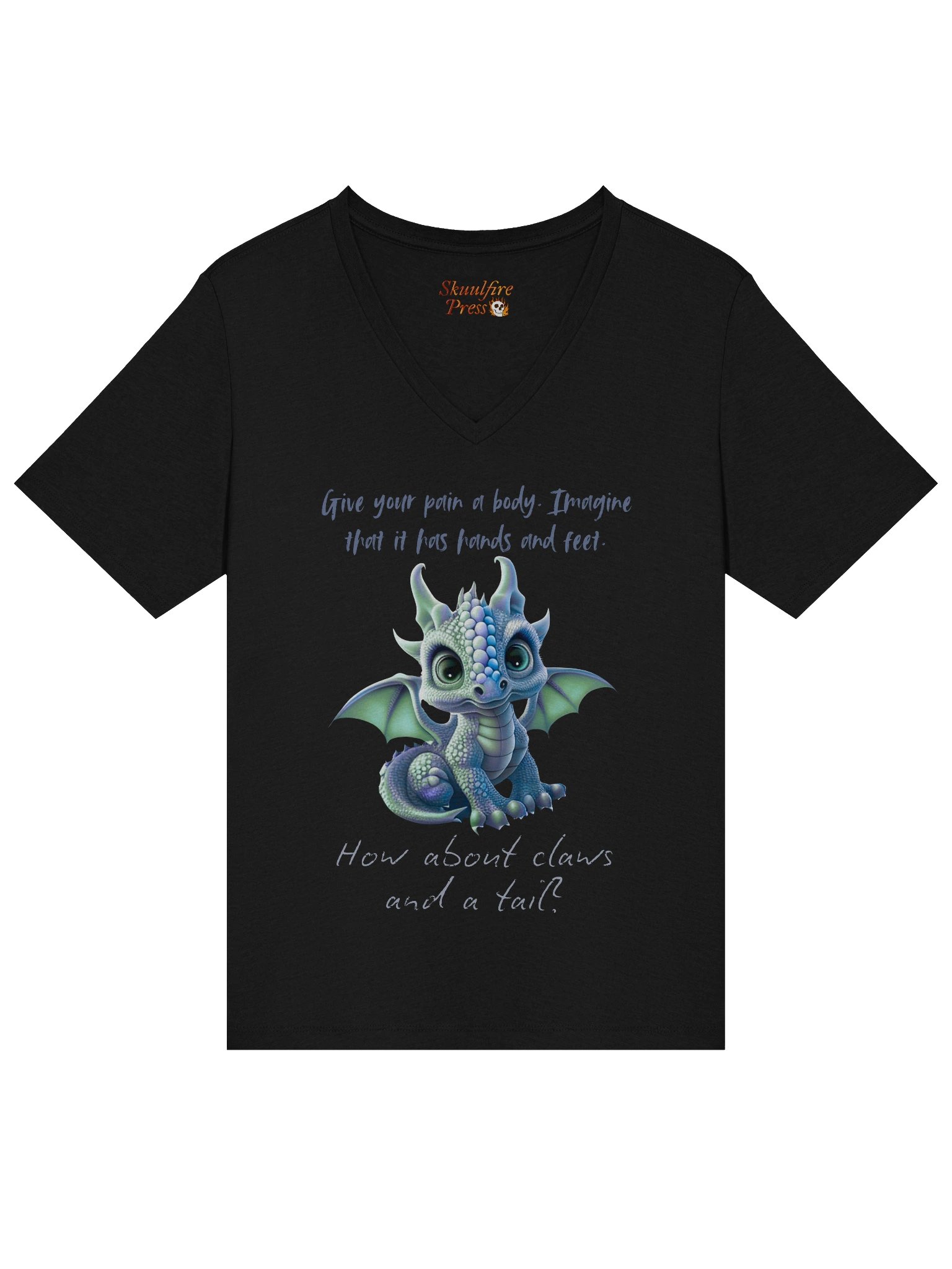Give Your Pain a Body Dragon V-neck Tee product image (3)
